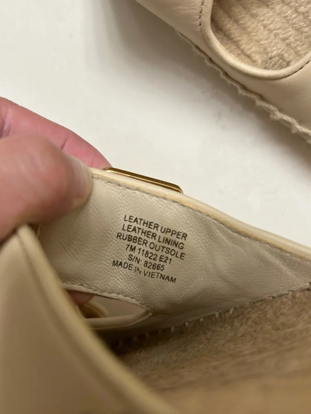 Tory Burch Cream Double-Strap Espadrille Slides with Gold Buckles